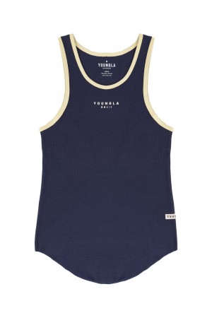 Navy Young LA 313 Rocket Rib Tanks NZ | 3145962-CO