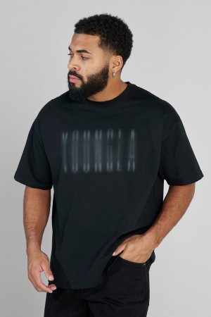 Navy Young LA 4075 - Blurry Heavyweight Tee NZ | 2794601-GY