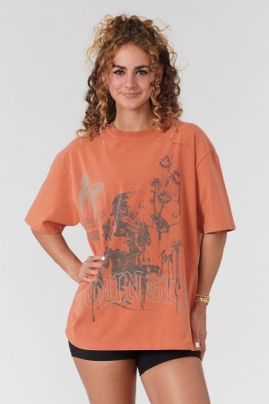 Orange Young LA W427 Phantom Oversized Tees NZ | 0527619-FG
