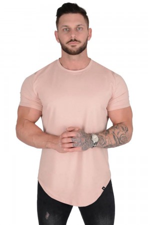 Pink Young LA 402 Perfect Tee - Scallop Bottom NZ | 7510634-JS