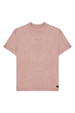 Pink Young LA 472 - Mellow Logo Tees NZ | 4269170-TW
