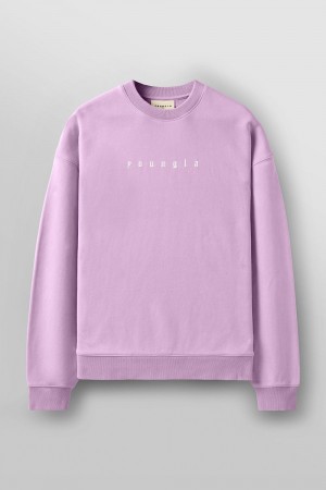 Pink Young LA 5099 - Love Sets - Crewnecks NZ | 6132809-CN