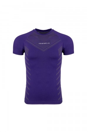 Purple Young LA 465 Superhero Compression Tees NZ | 0954863-YS