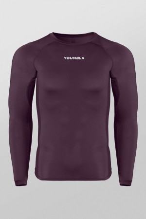 Purple Young LA 830 - Flexfit Compression Longsleeves NZ | 3846705-IA