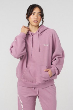 Purple Young LA W516 Revolve Hoodie NZ | 5718620-VN