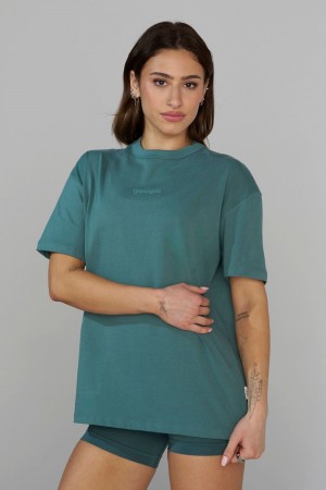 Teal Young LA W443 Simple Tee NZ | 9174583-EI