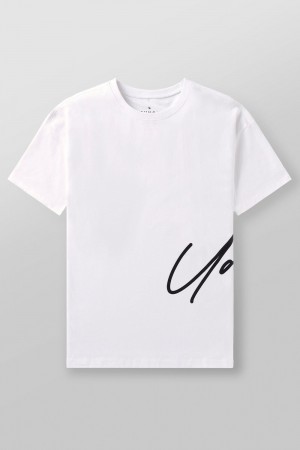 White Young LA 462 - Side Signature Tees NZ | 6372985-GT