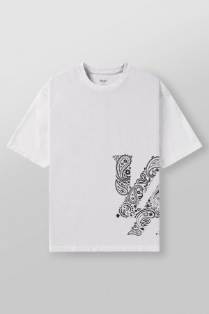 White Young LA W448 Bandana Tee NZ | 1530867-BW