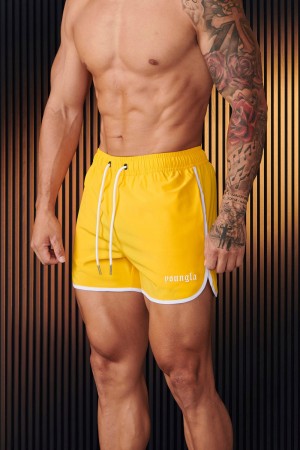 Yellow Young LA 125 - Olympic Shorts NZ | 9872106-ER